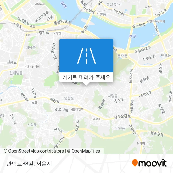 관악로38길 지도