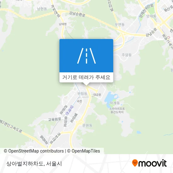 상아벌지하차도 지도