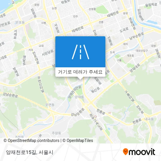 양재천로15길 지도