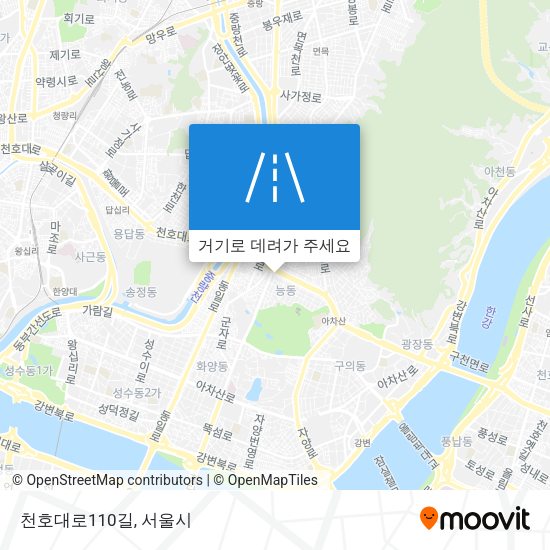 천호대로110길 지도