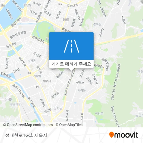 성내천로16길 지도