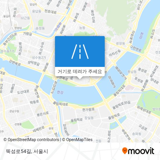 뚝섬로54길 지도