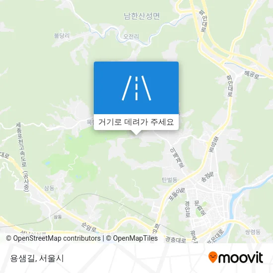 용샘길 지도
