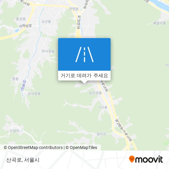 산곡로 지도