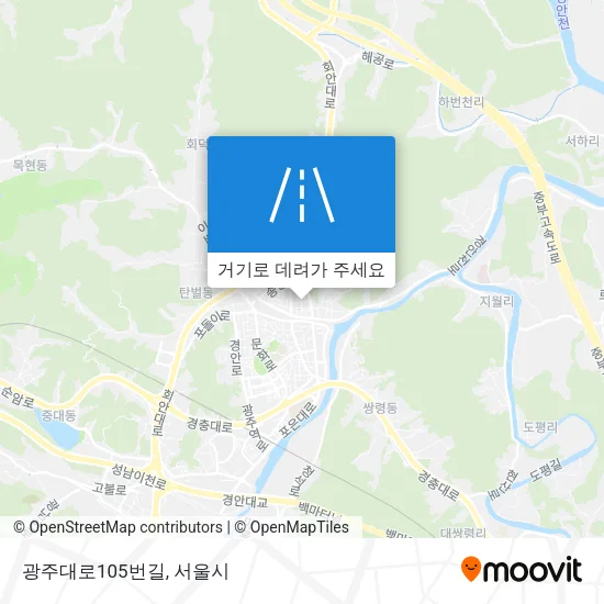 광주대로105번길 지도