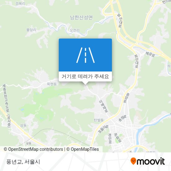 풍년교 지도