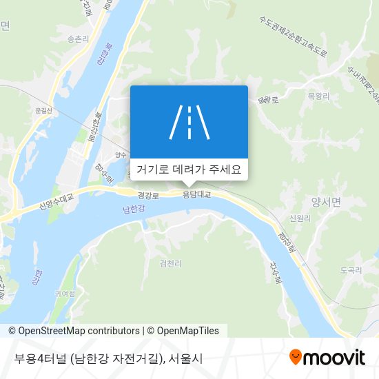 부용4터널 (남한강 자전거길) 지도