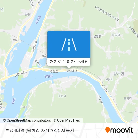 부용4터널 (남한강 자전거길) 지도