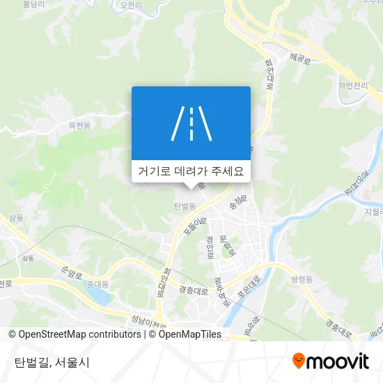 탄벌길 지도