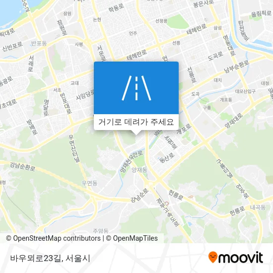 바우뫼로23길 지도