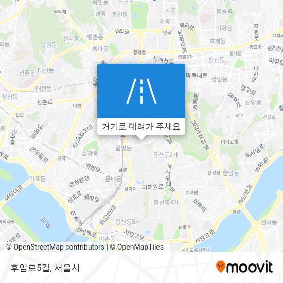 후암로5길 지도