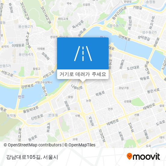 강남대로105길 지도