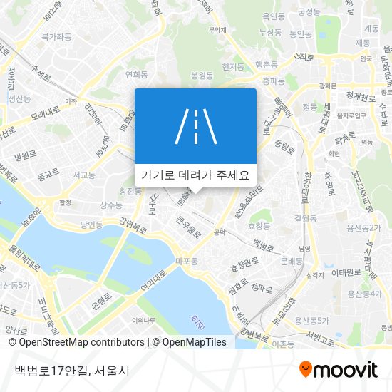 백범로17안길 지도