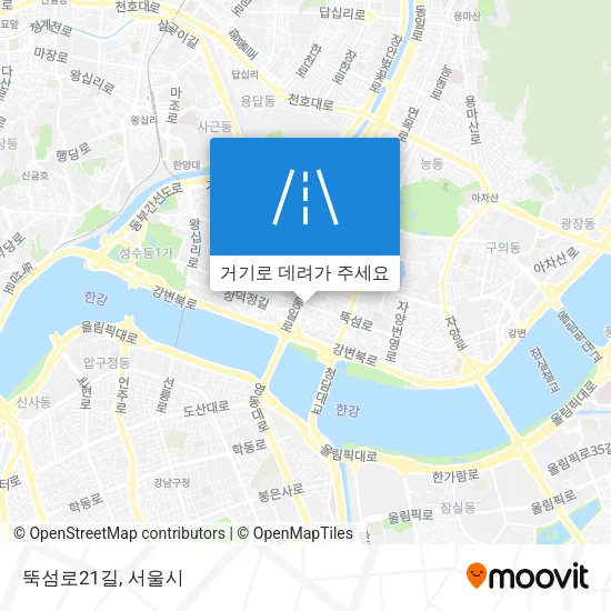 뚝섬로21길 지도