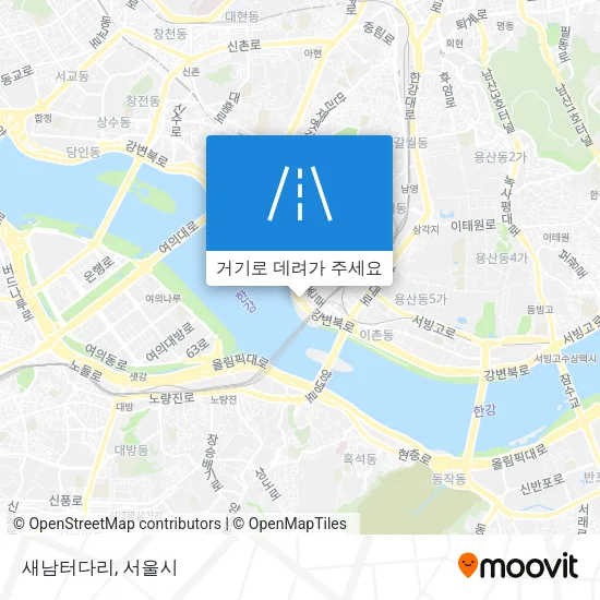 새남터다리 지도
