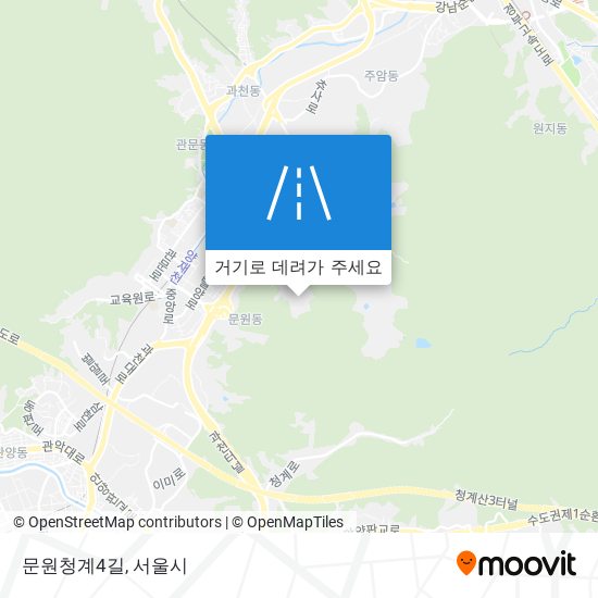 문원청계4길 지도