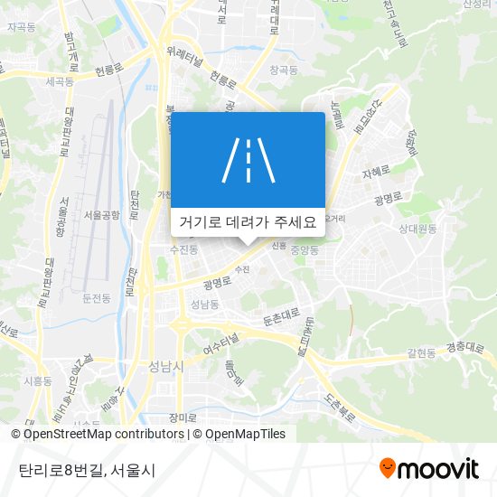 탄리로8번길 지도