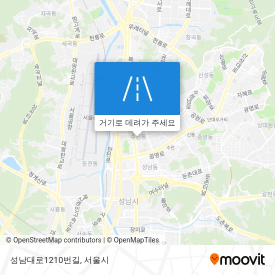 성남대로1210번길 지도