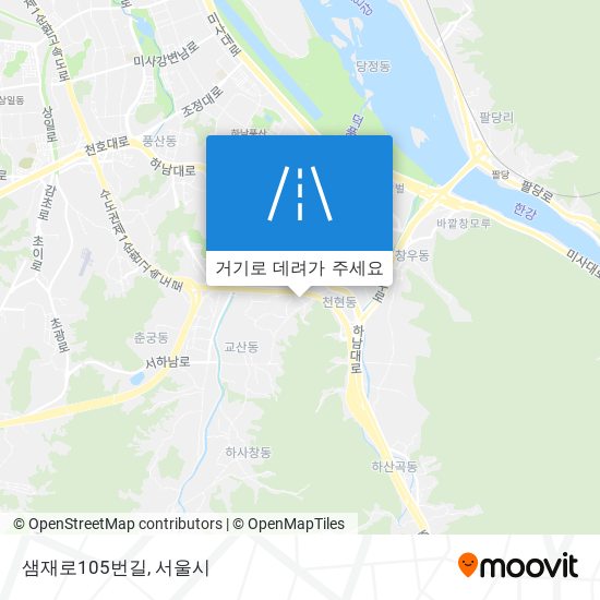 샘재로105번길 지도