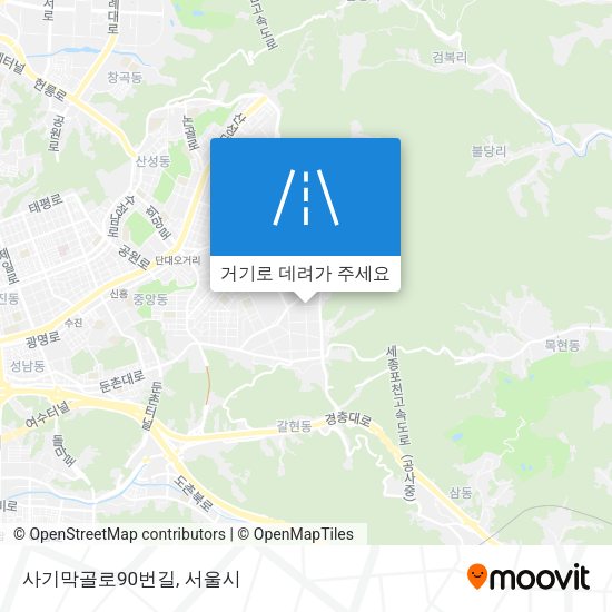 사기막골로90번길 지도