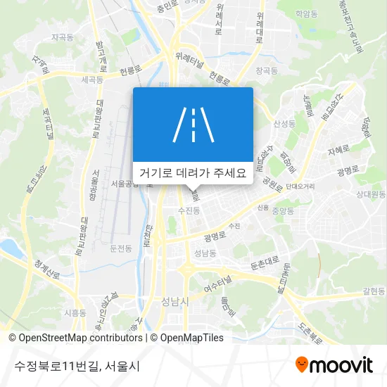 수정북로11번길 지도