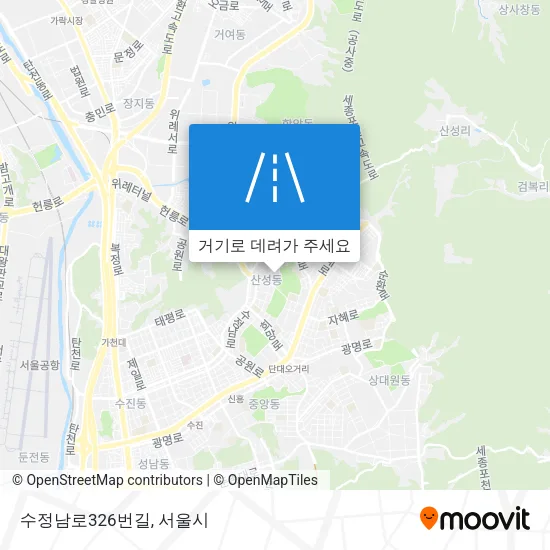 수정남로326번길 지도