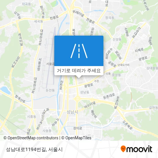 성남대로1194번길 지도
