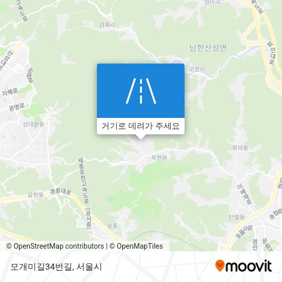 모개미길34번길 지도