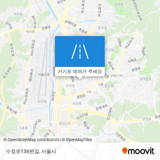 수정로136번길 지도