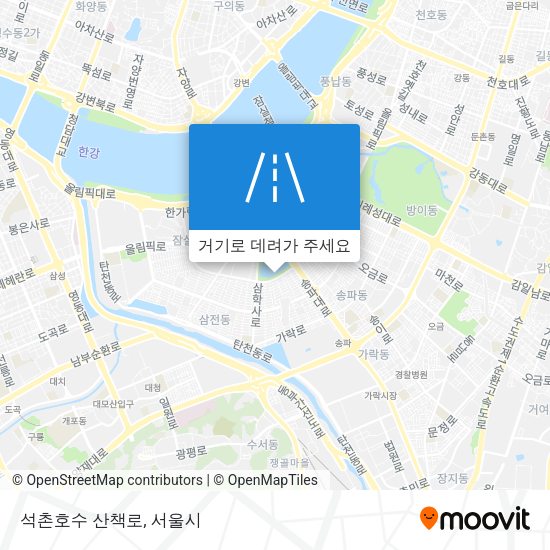석촌호수 산책로 지도