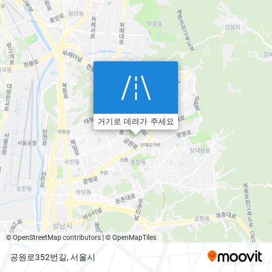 공원로352번길 지도