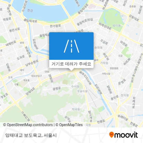 양재대교 보도육교 지도