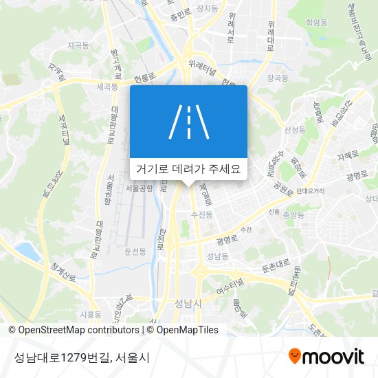 성남대로1279번길 지도
