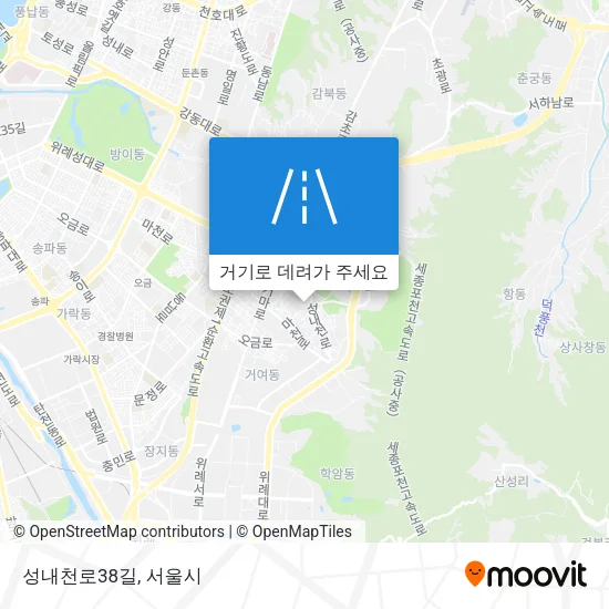 성내천로38길 지도