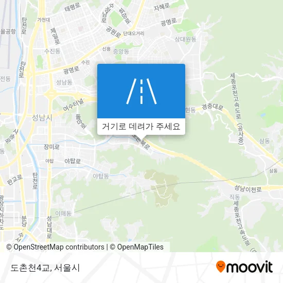 도촌천4교 지도