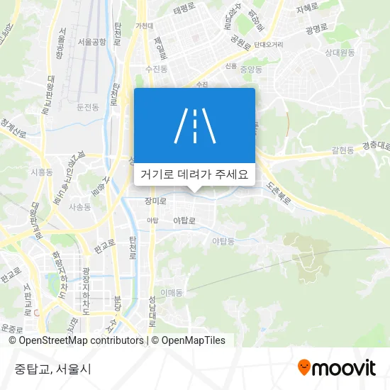 중탑교 지도