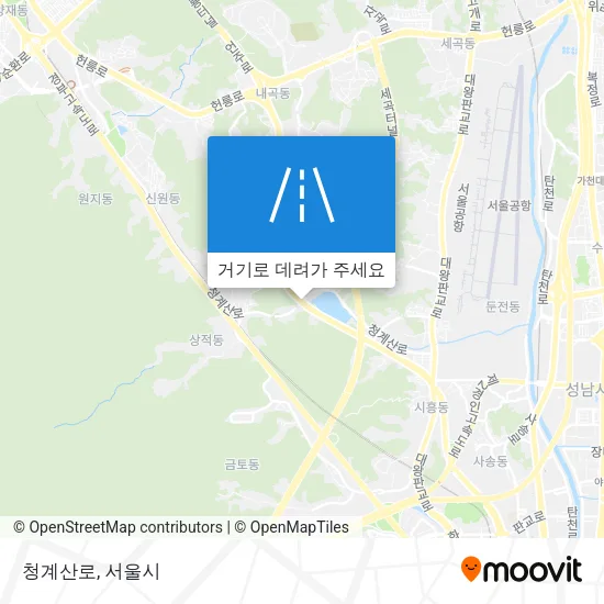 청계산로 지도