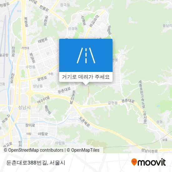 둔촌대로388번길 지도