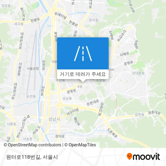 원터로118번길 지도