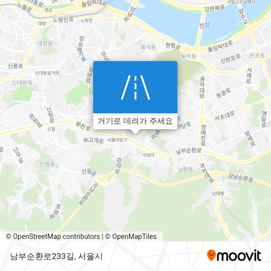 남부순환로233길 지도