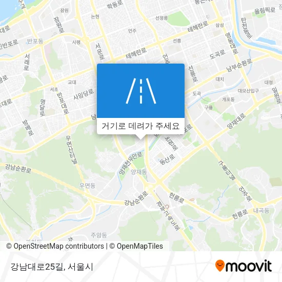 강남대로25길 지도