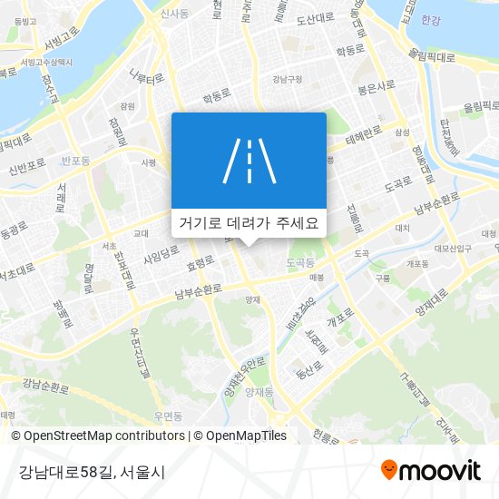 강남대로58길 지도