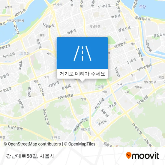 강남대로58길 지도