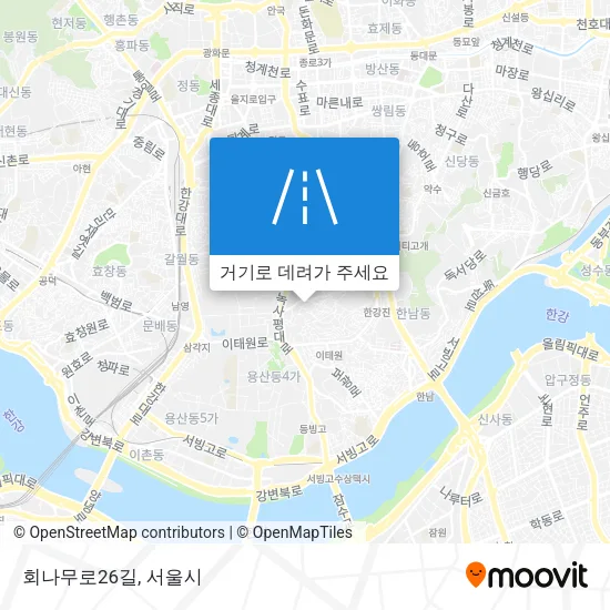 회나무로26길 지도