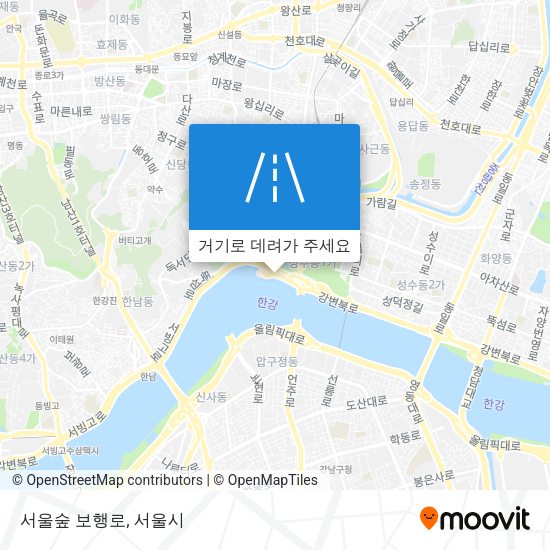 서울숲 보행로 지도