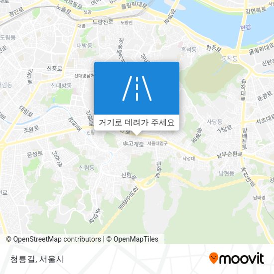 청룡길 지도