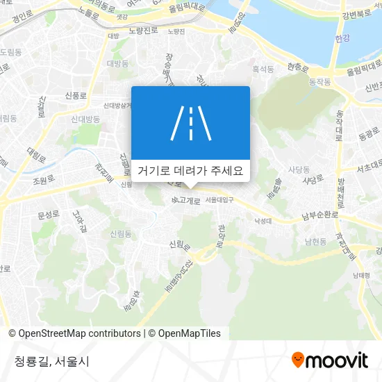 청룡길 지도
