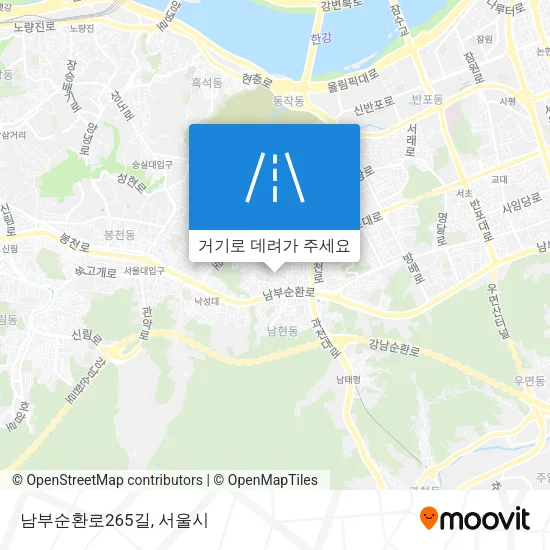 남부순환로265길 지도