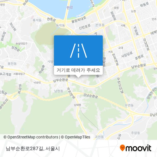 남부순환로287길 지도