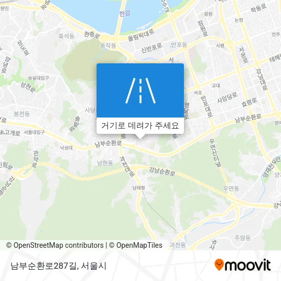 남부순환로287길 지도